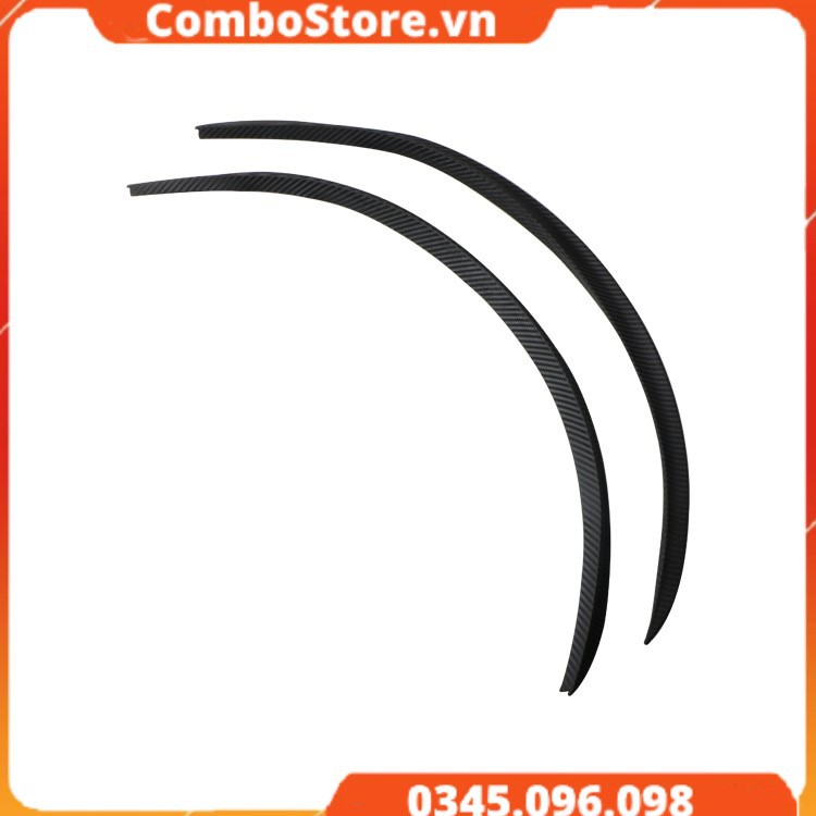Dải cao su bảo vệ vòm bánh xe ô tô - viền carbon bảo vệ vè bánh xe hơi chống trầy xước