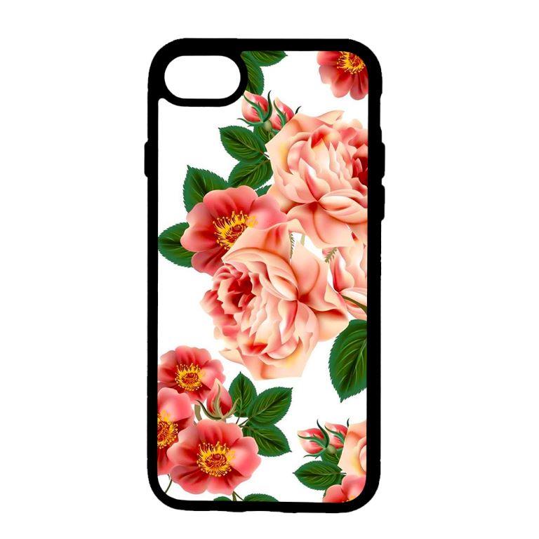 Ốp lưng dành cho Iphone 7 Hoa Nền Trắng 1 -Hàng Chính Hãng