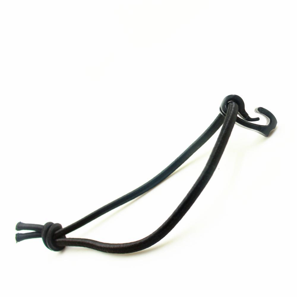 10 Pieces of Buckles Clips Detachable Plastic Hanging with Rope Black for Camping Hiking