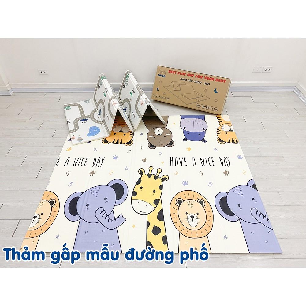 Thảm xốp cho bé Umoo Gấp Gọn Thảm Chơi Cho Bé Trải Sàn