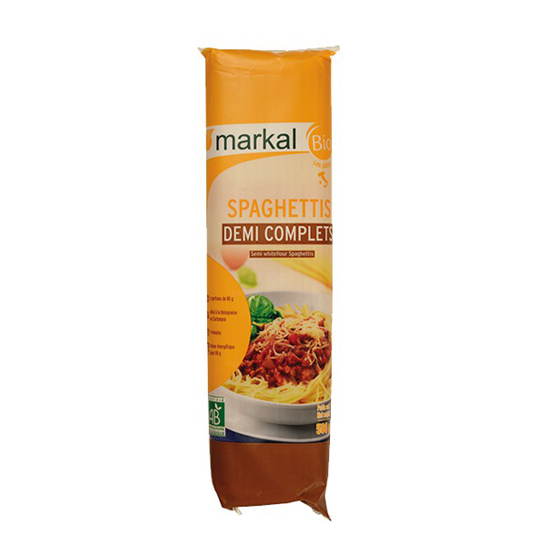 Mì Spaghetti Bán Lứt Hữu Cơ Markal (500g)