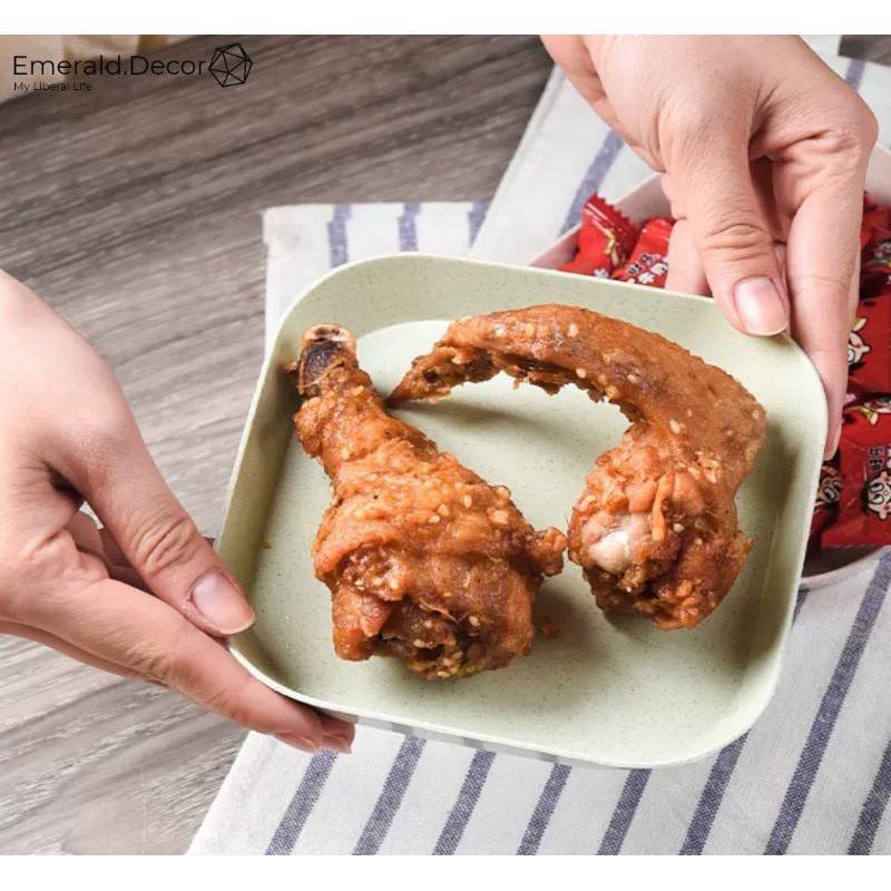 Set bộ đĩa 8 chiếc lúa mạch siêu xinh xắn--HH209 Giao màu Ngẫu Nhiên