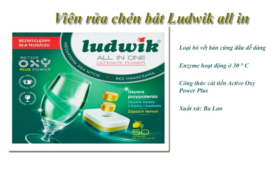 Viên rửa bát ludwik hộp 50 viên