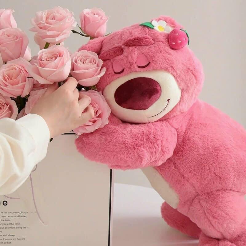 Gấu Bông Chú Gấu Hồng Hotthit Siêu Mềm Mịn
