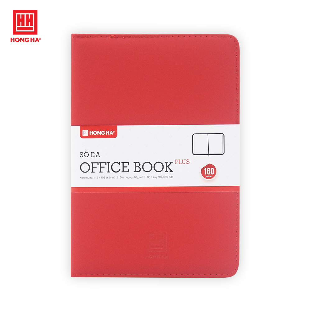 Sổ da A5 Hồng Hà Office book Plus 160 trang - 4631