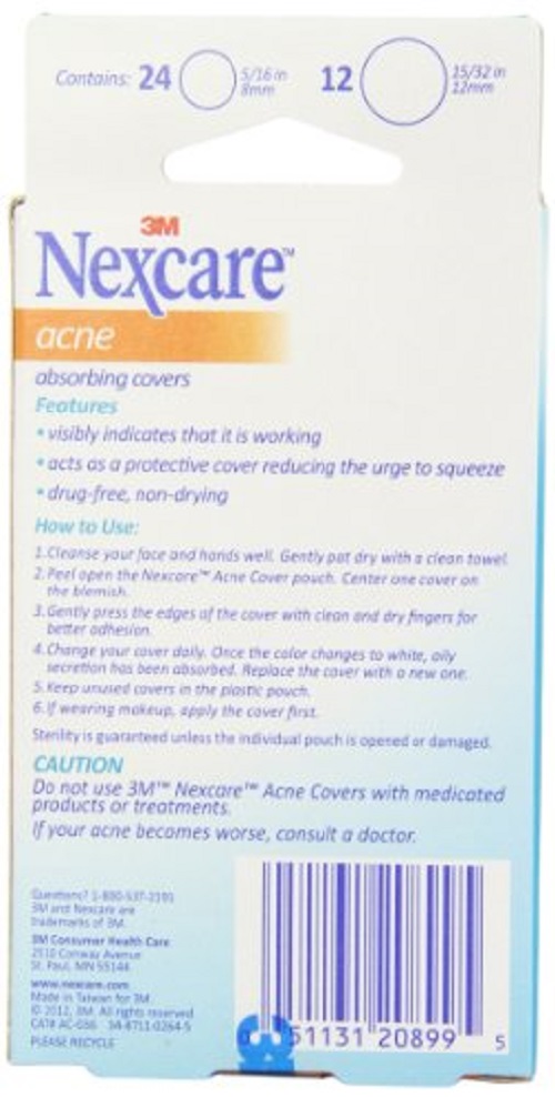 Miếng dán mụn Nexcare AC-036 cao cấp (36 miếng/hôp)