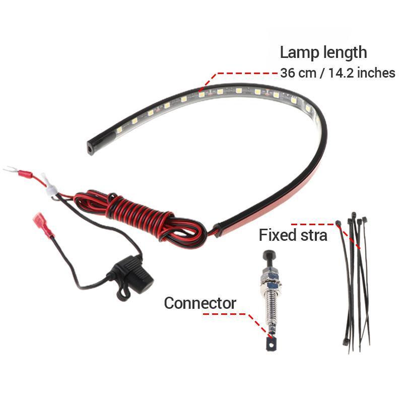 Bộ đèn LED trắng dưới mui xe có chức năng tự động bật / tắt, thích hợp cho công tắc đèn LED tự động với thanh đèn LED