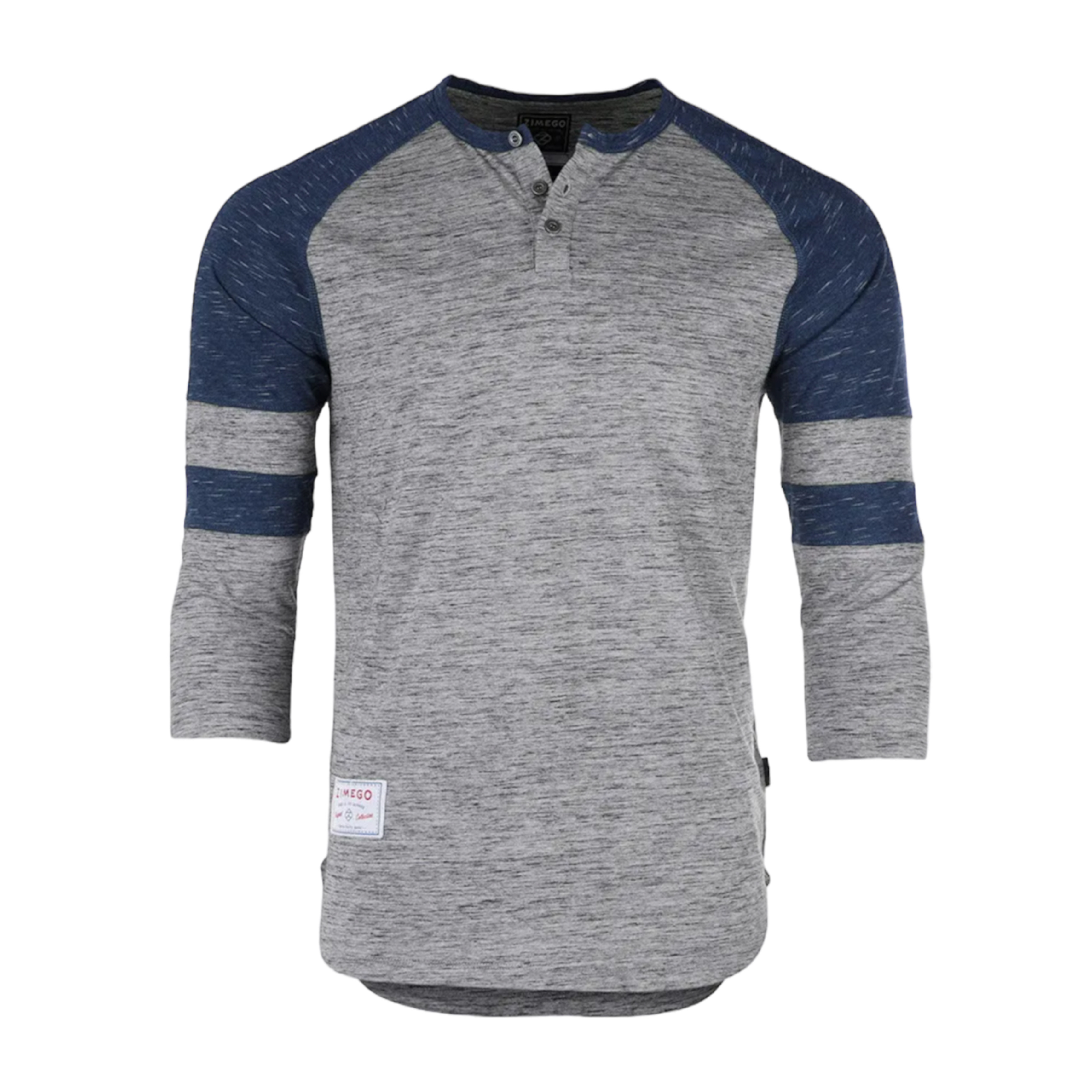 Áo T-SHIRT 3/4 Tay Bóng Chày Raglan_Casual Henley Top_Phong cách thể thao đơn giản_Hàng US chất lượng cao