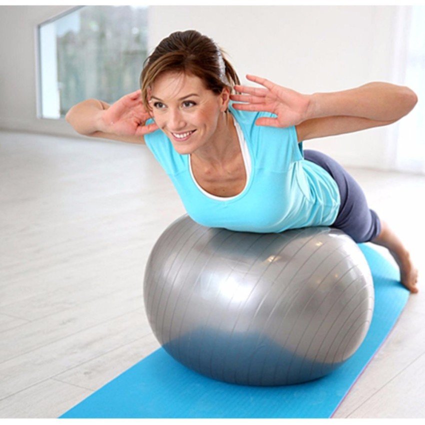 Bóng Tập Yoga, Bóng Yoga Trơn Cỡ Đại 65cm Cao Cấp - Chính Hãng