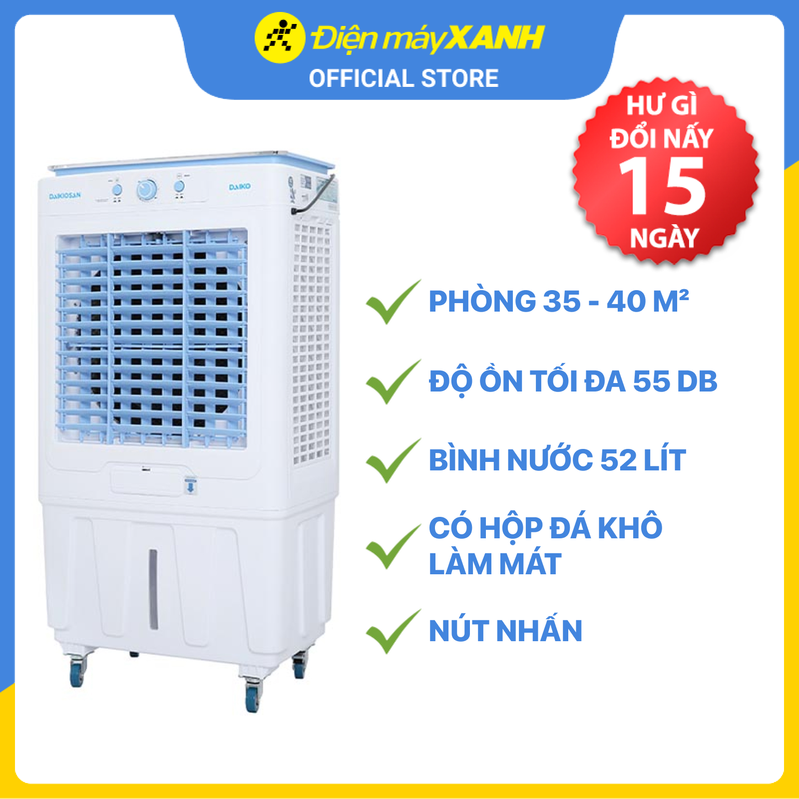 Quạt điều hòa Daikiosan DKA-05000G - Hàng chính hãng