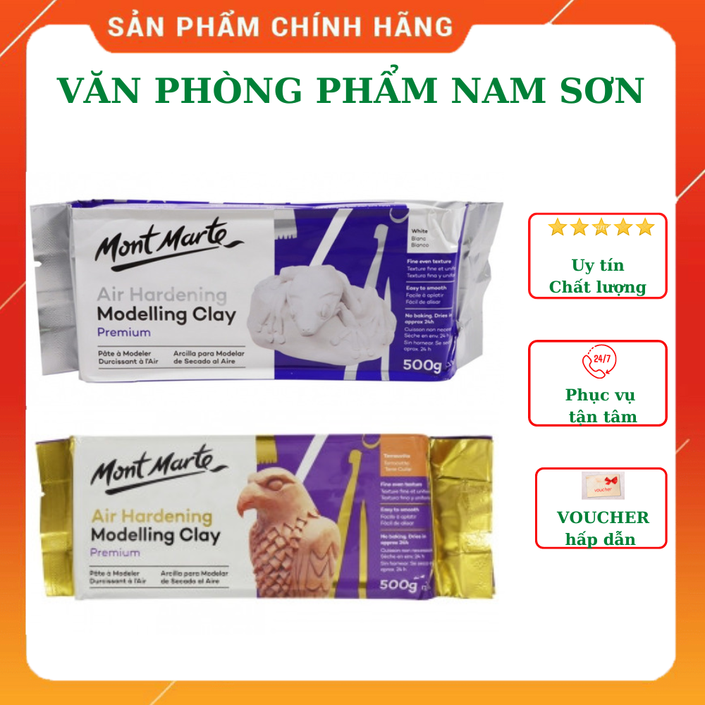 Combo đất sét tự khô và dụng cụ vẽ đầy đủ Full Bộ Mont Marte