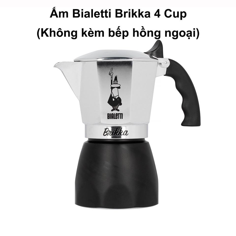 Combo pha Espresso tại nhà với Ấm Moka Bialetti Brikka đi kèm với bếp đun Mini