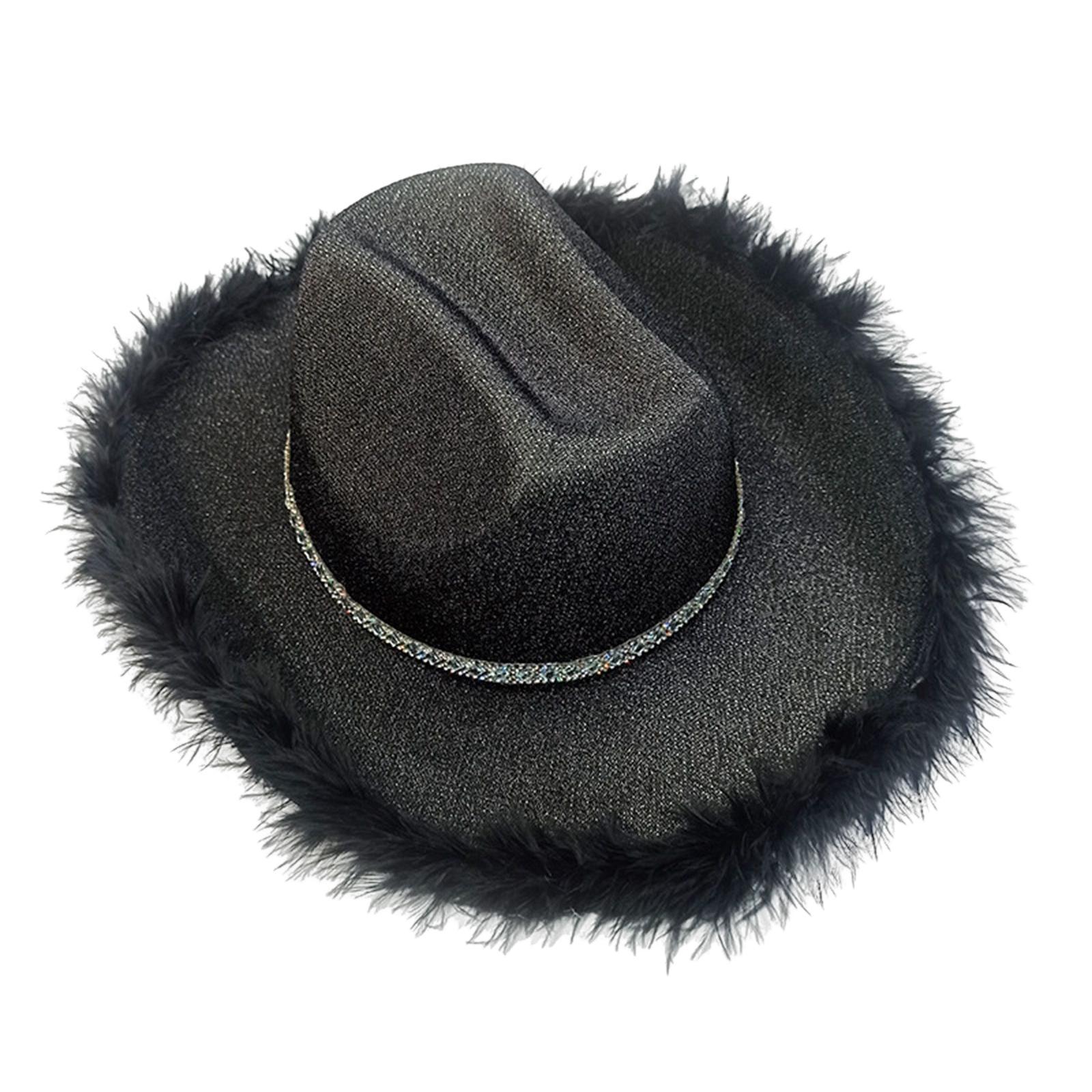 Western Style Cowgirl Hat Cowboy Hat for Rave Halloween Party Women