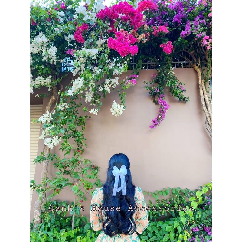 Kẹp nơ voan nhũ