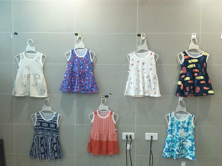 Combo 2-3-5 váy ba lỗ bé gái từ 1-5 tuổi chất cotton thoáng mát mùa hè (8-25kg)-Giao mầu ngẫu nhiên