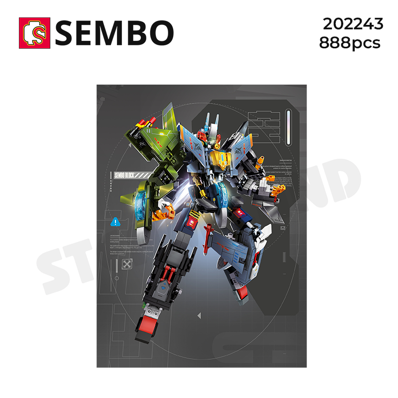 Đồ Chơi Lắp Ráp Mô Hình Kết Hợp Air Force Mecha Robot 5 in 1 - SEMBO 202243