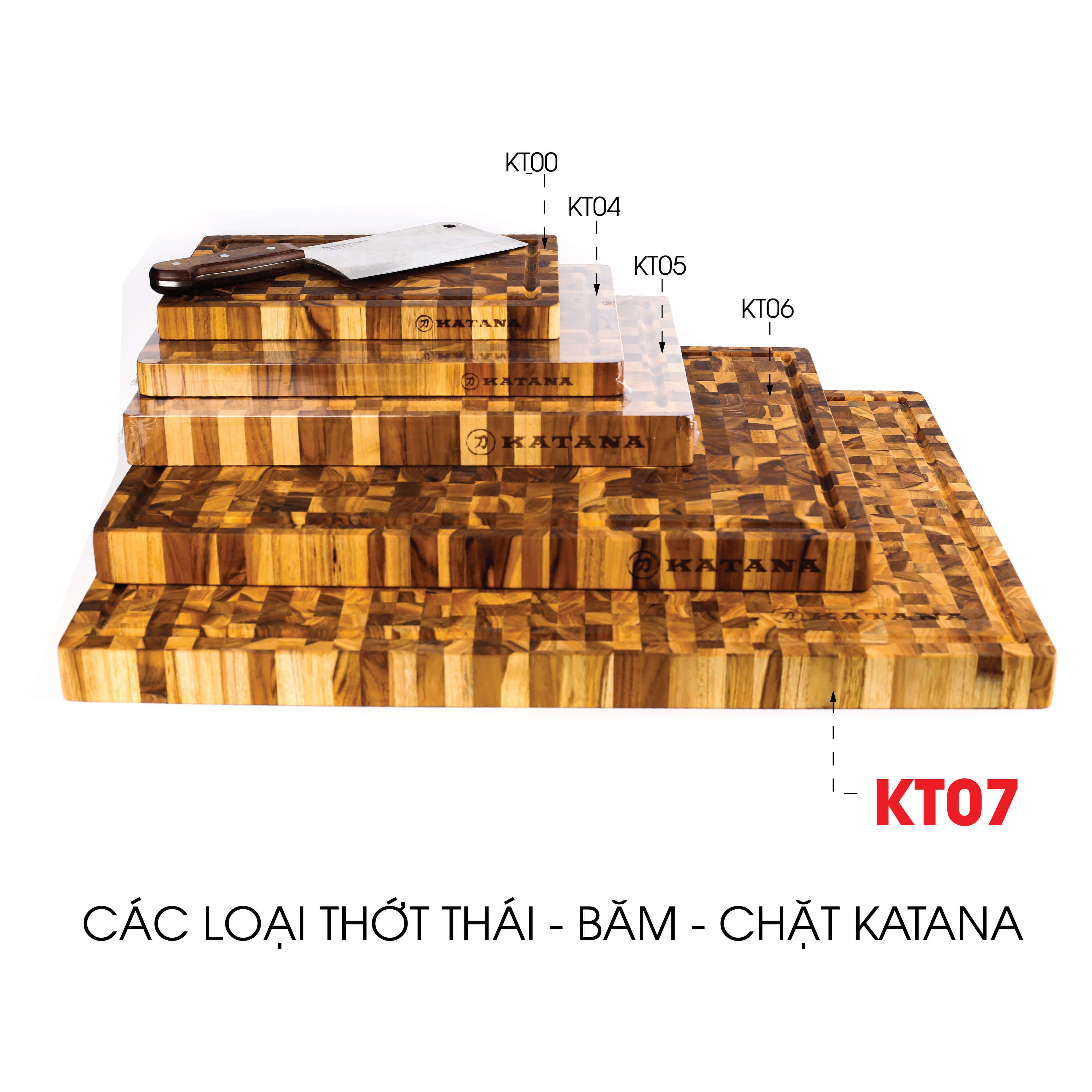 Thớt vuông gỗ Teak cao cấp cỡ lớn - KT07