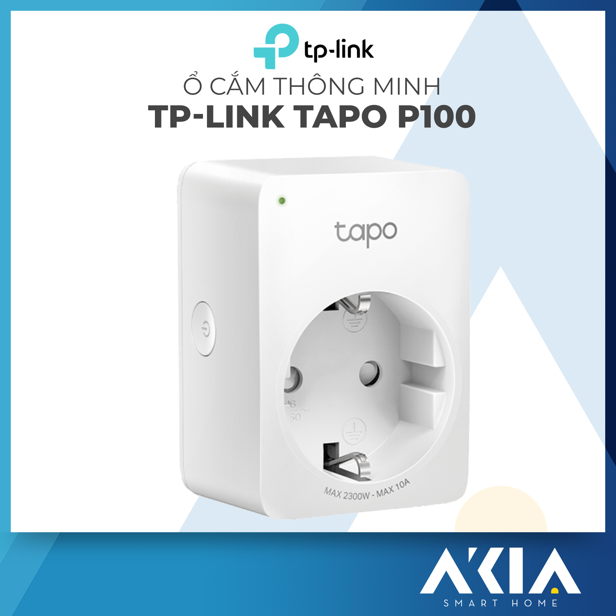Ổ Cắm Wifi Thông Minh TP-Link Tapo P100 - Hàng Chính Hãng