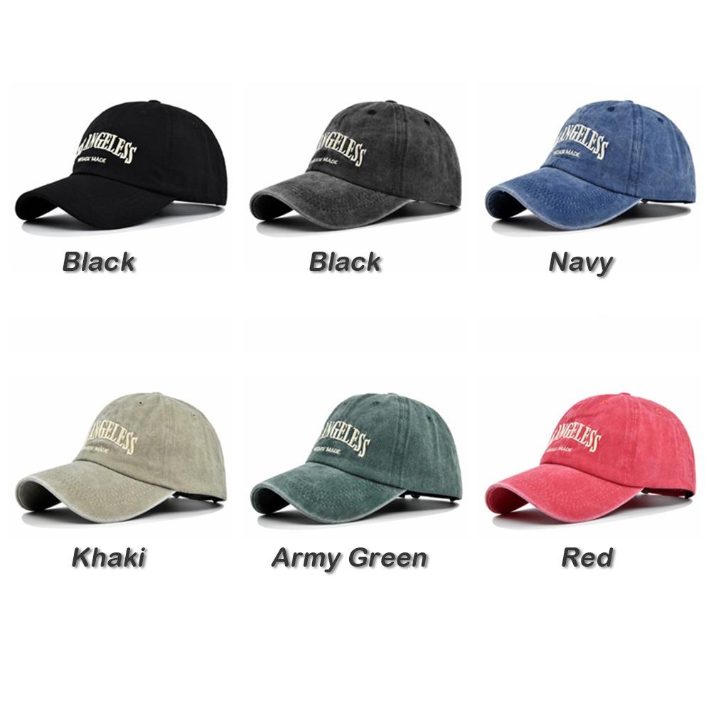 6 Màu Hip Hop Ban Nhạc Nón Bóng Chày Thêu Chữ LOS ANGELES Mũ Bóng Chày Dành Cho Nữ Thể Thao Golf Mũ Lưỡi Trai Color: chance-orange
