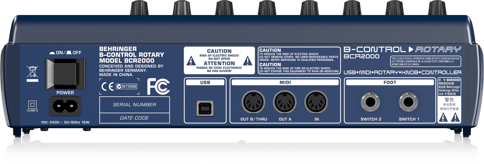 USB/MIDI Controller Behringer BCR2000 - Hàng Chính Hãng
