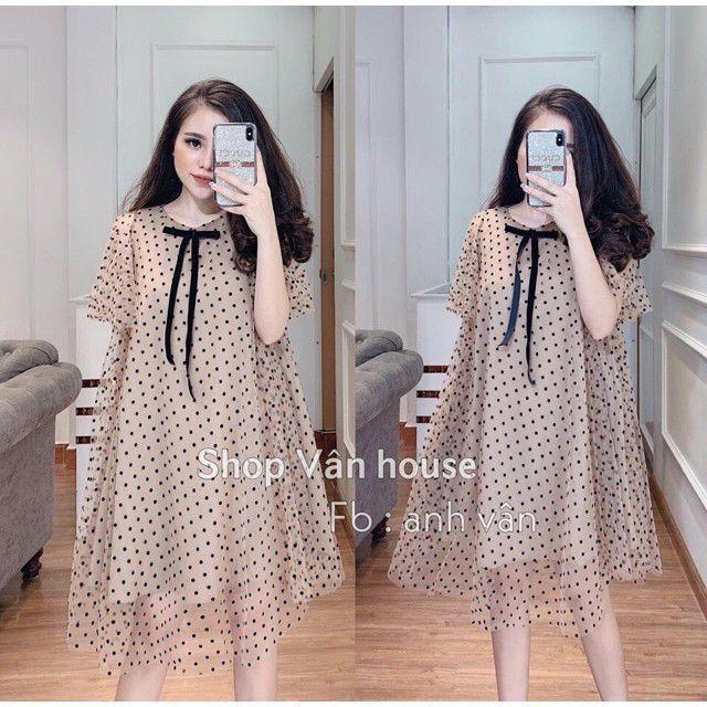 Váy Lanh Thái 2 Dây Siêu mát (Mặc Bầu và Sau Sinh)