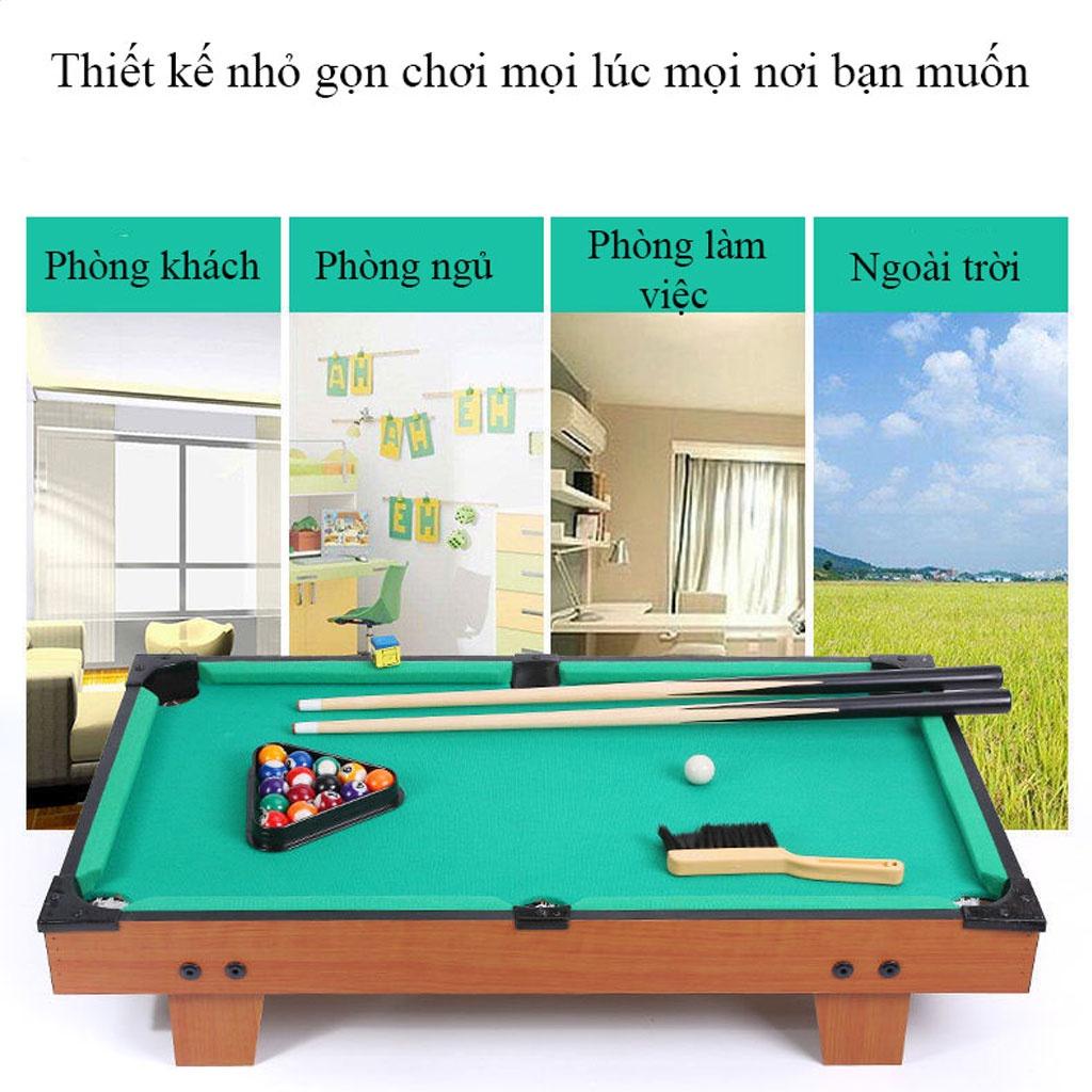 Đồ chơi bằng gỗ bàn Bi a Bida Billiards mini Cho Trẻ em và người lớn Đủ size