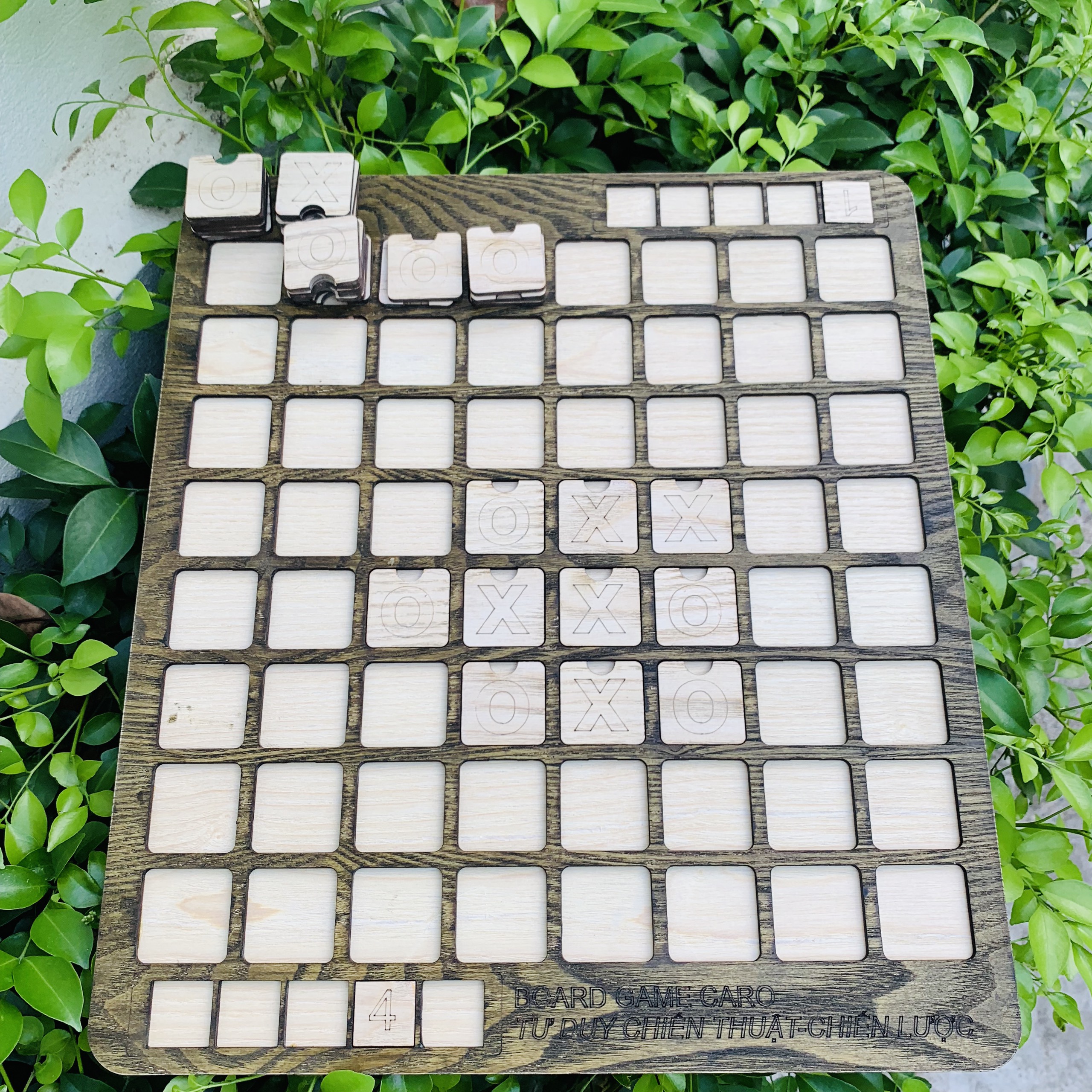 Đồ Chơi Thông Minh Board Game Bàn Chơi Cờ Caro Gỗ Phiên Bản Mới Cho Trẻ Phát Triển Tư Duy, Chiến Lược Chiến Thuật