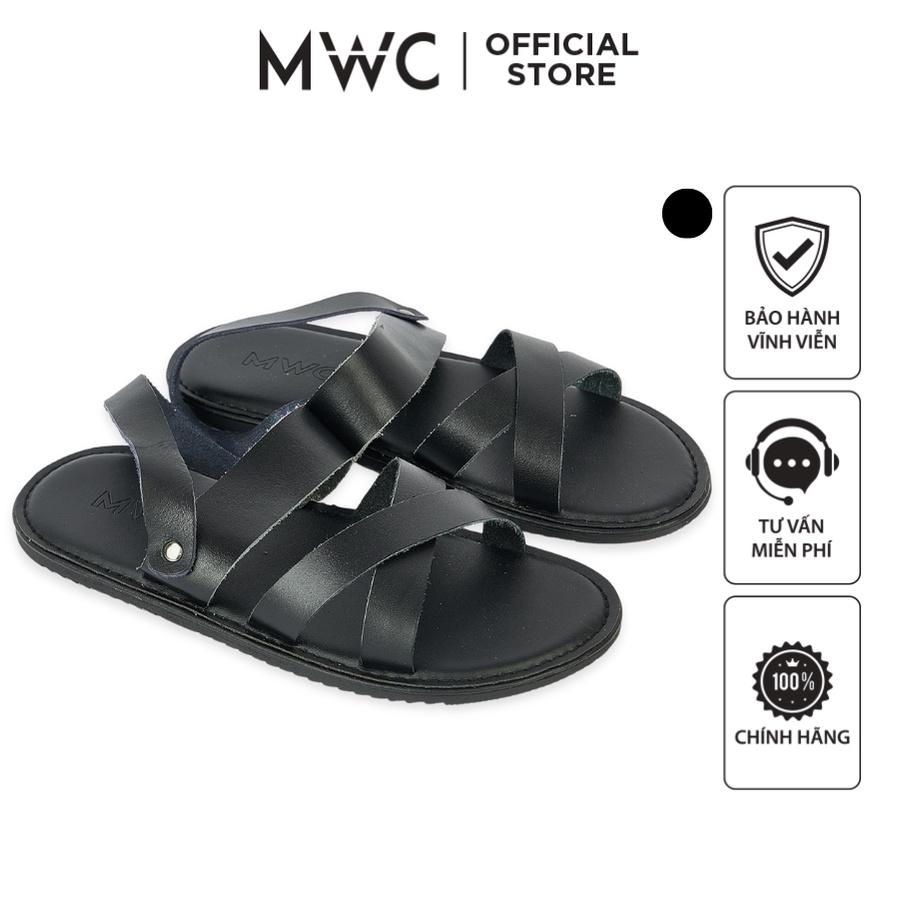 Giày Sandal Nam MWC 7068 - Giày Sandal Nam Quai Ngang Chéo Kiểu Dáng Basic Đi Học, Đi Làm, Đi Chơi