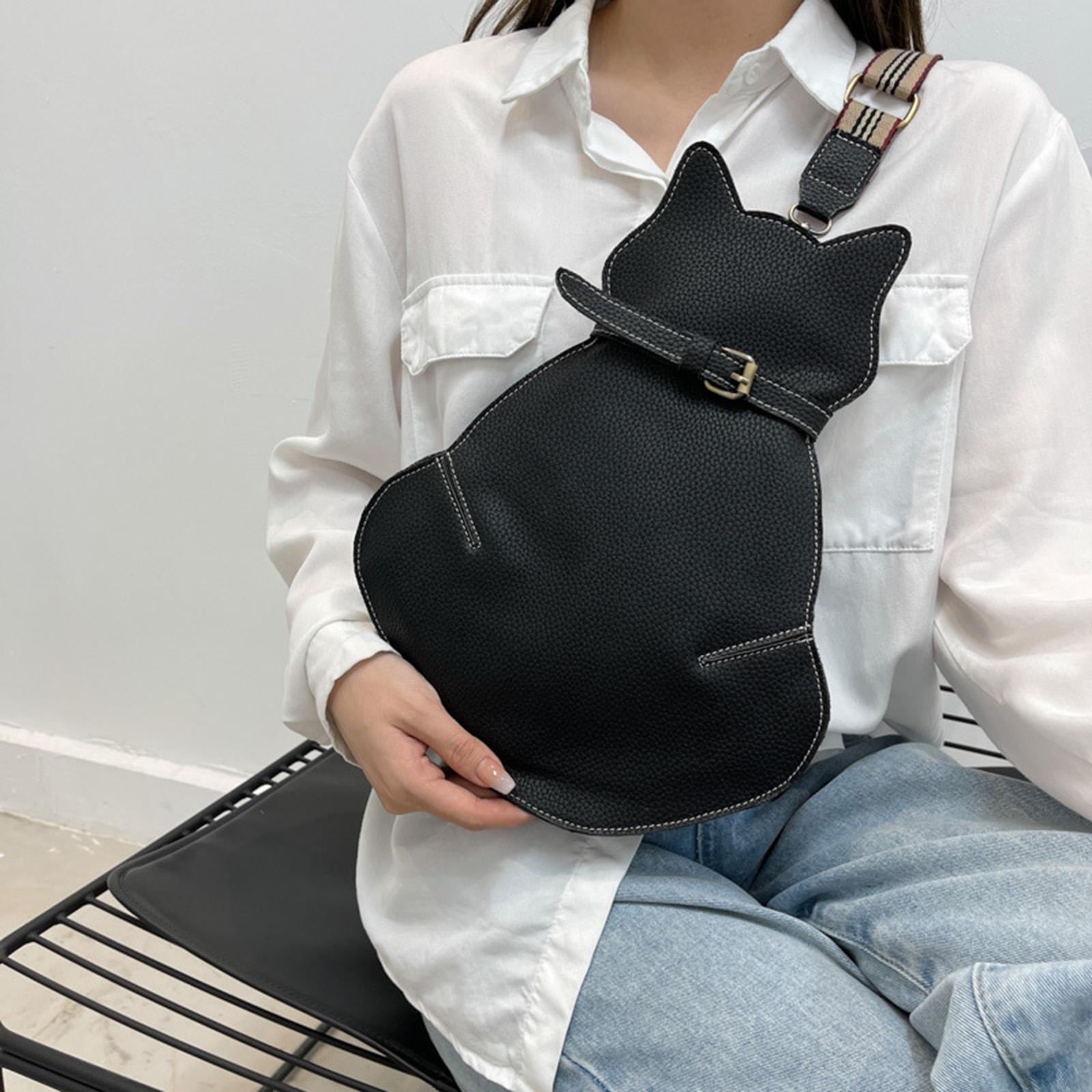 Bags Crossbody Multipurpose Lady Gift PU Leather for Gym travel Black