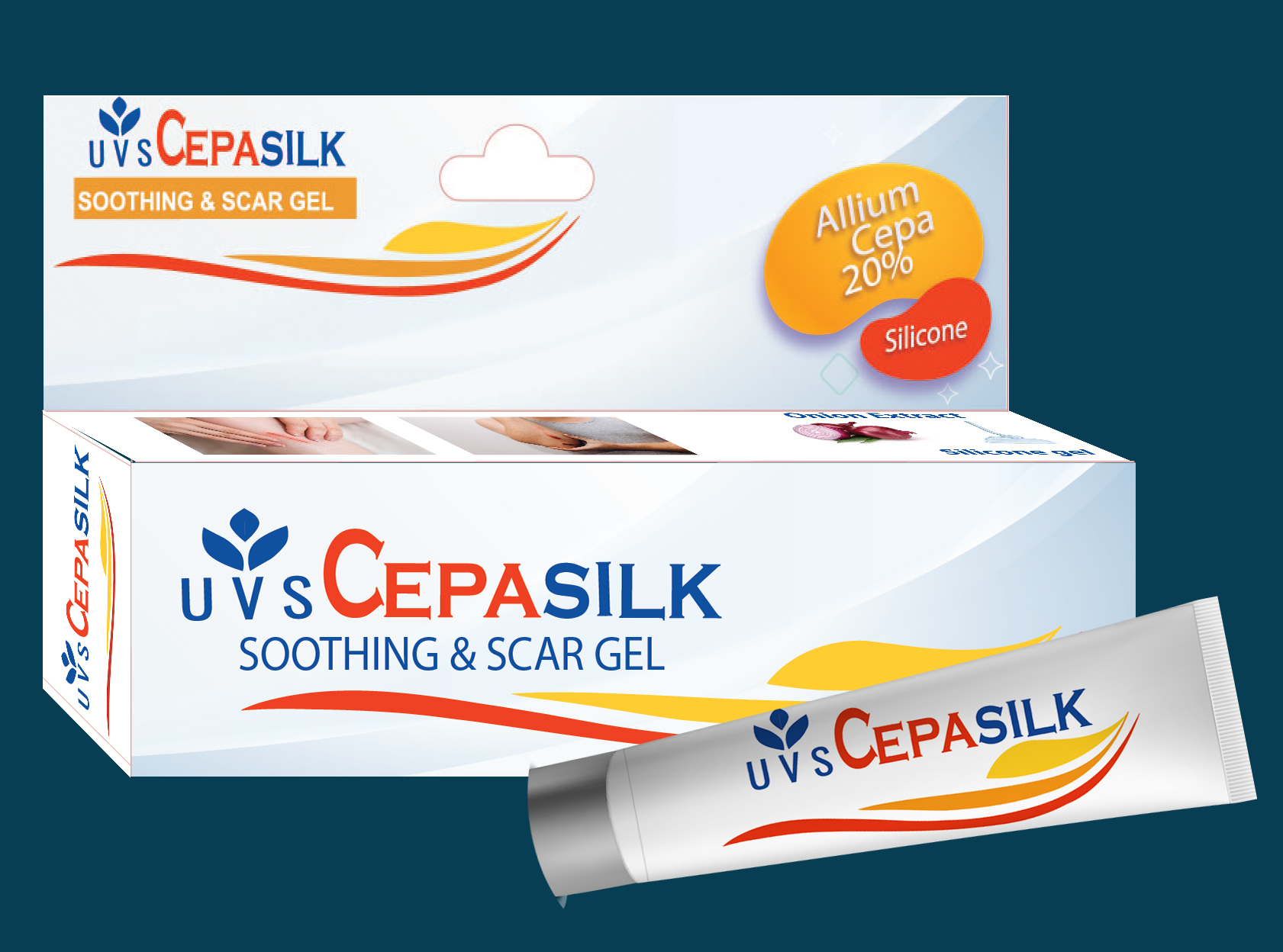 Gel  giúp mờ sẹo, làm mờ , ngăn ngừa sẹo hình thành - UVS Cepasilk ,loại chất lượng tốt  ( Thái Lan)