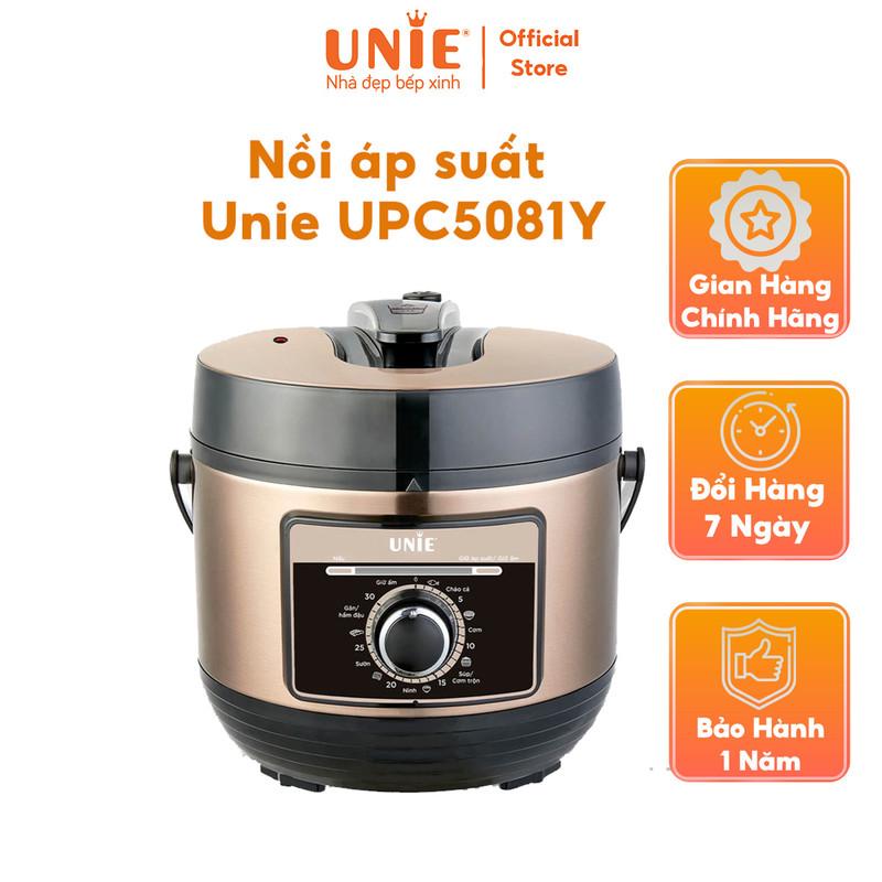 Nồi áp suất Unie UPC5081Y, 7 chức năng đun nấu đa năng,Lòng nồi tráng men chống dính Ceramic,công suất lớn - Hàng Chính Hãng