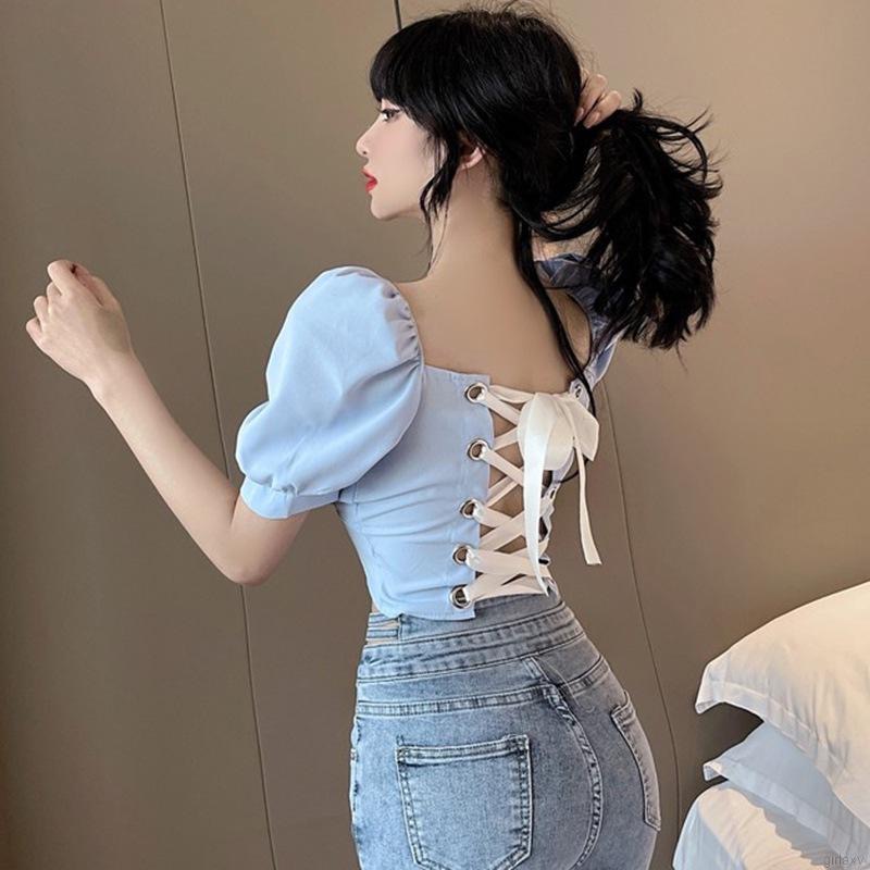 Áo Kiểu Đan Lưng Cực Xinh