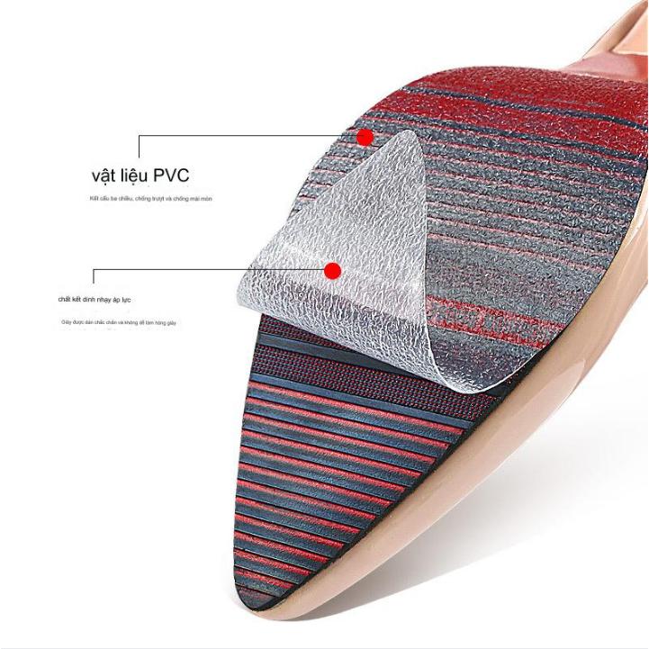 Miếng dán đế giày dép PVC trong suốt chống trơn trượt Sole 3M ️