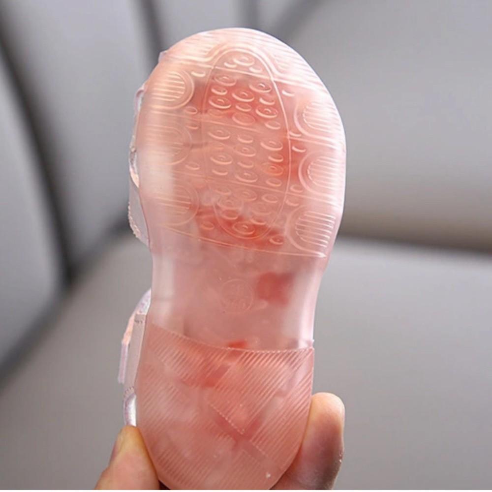 Freeship Giày Sandal Bé Gái Nơ Hoa Từ 0 - 2 Tuổi
