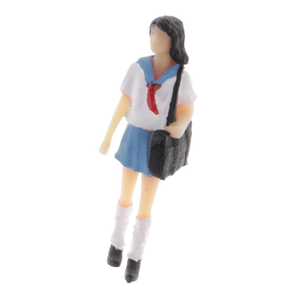 1:64 Hình Diorama Đồng Phục Cô Gái Thời Trang Nhật Bản