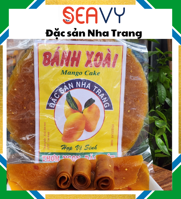 Đặc Sản Nha Trang - 1kg Bánh Xoài Dẻo Muối Ớt Thơm Ngon Seavy Combo 5 bánh xoài/ gói 200g