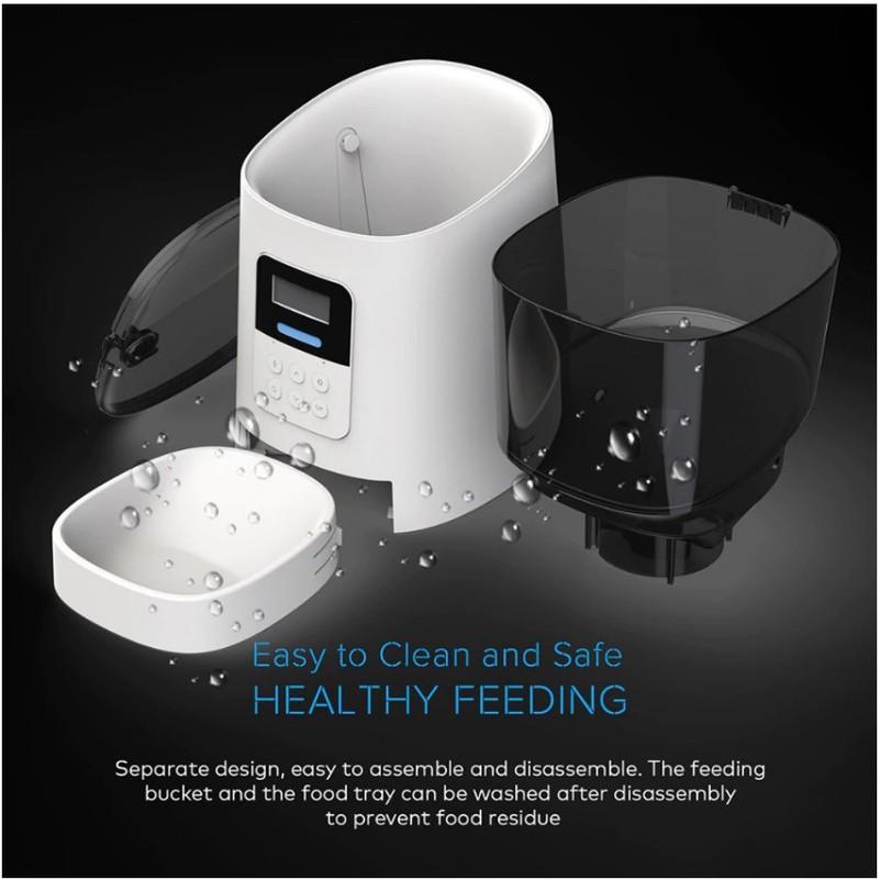 Pet Feeder 6L Máy cho thú cưng ăn LED UV&Voice - Machines for pets