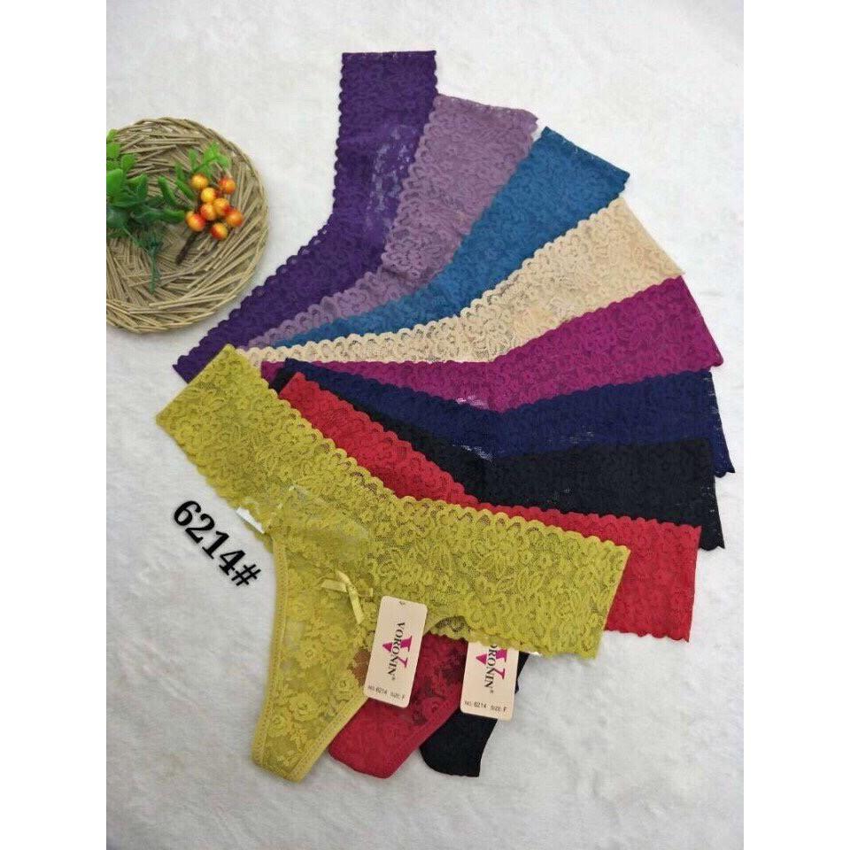COMBO 5 QUẦN LỌT KHE REN VORONIN 6214