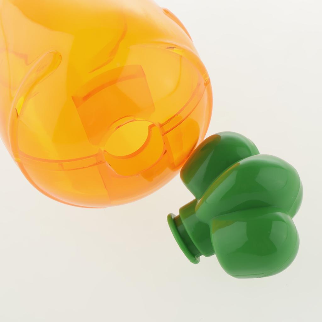 2X 10 Pieces Plastic Carrot Shape Candy Boxes Party Gift Favor Clear Orange