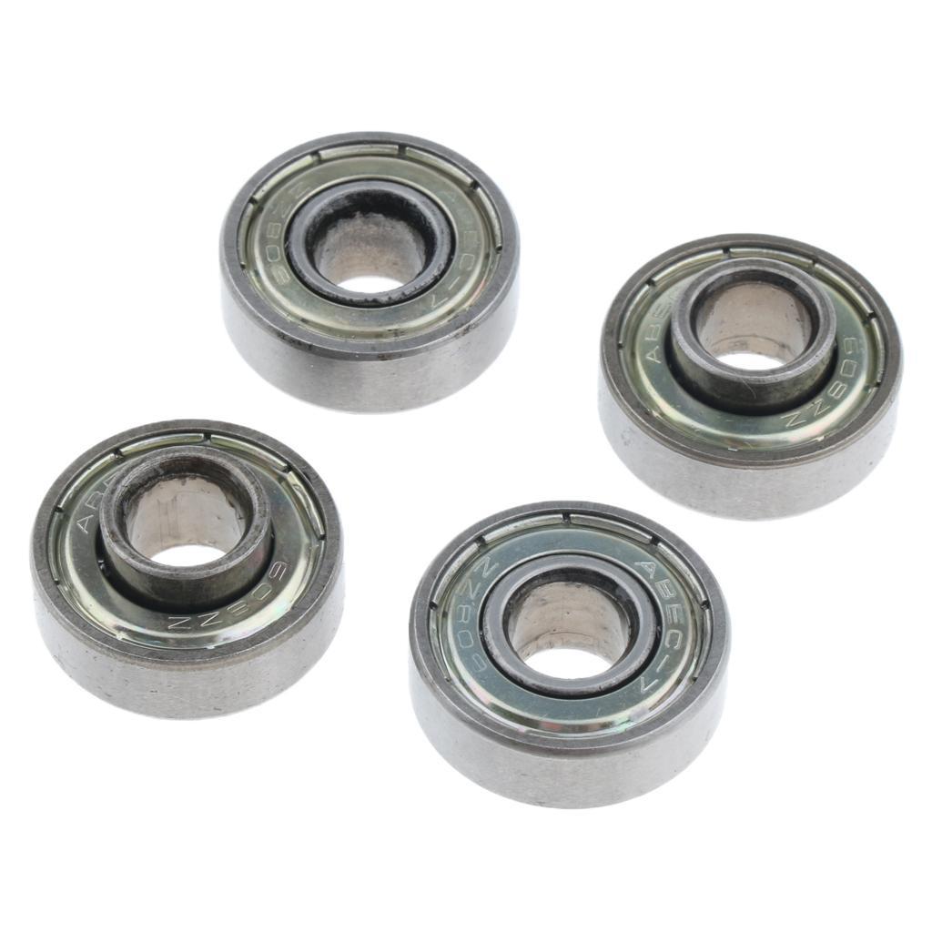 4Pcs Front Wheel Caster Bearing, Wheel Bearings, 0.9 inch Make Smoother ride