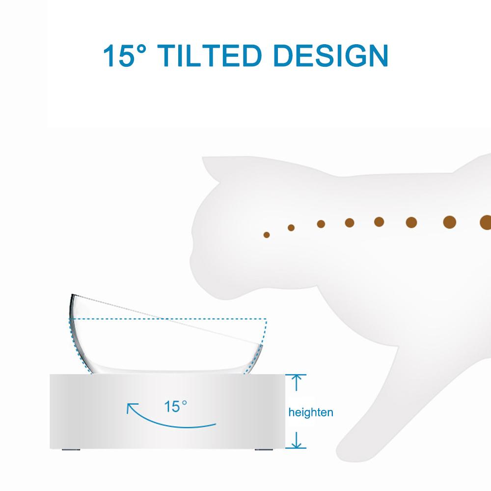 Bát cho thú cưng thiết kế nghiêng 15 độ, thiết kế bát đôi, siêu tiện lợi