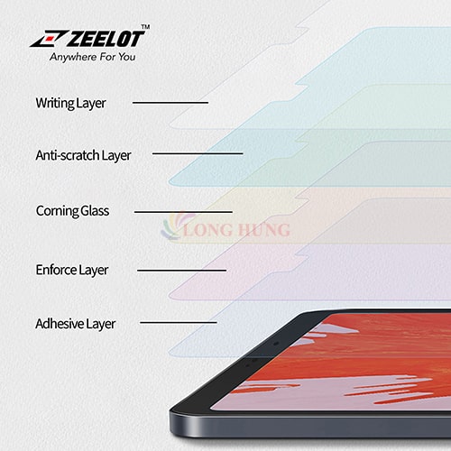 Dán màn hình cường lực Zeelot iPad 10.2 inch - Hàng chính hãng