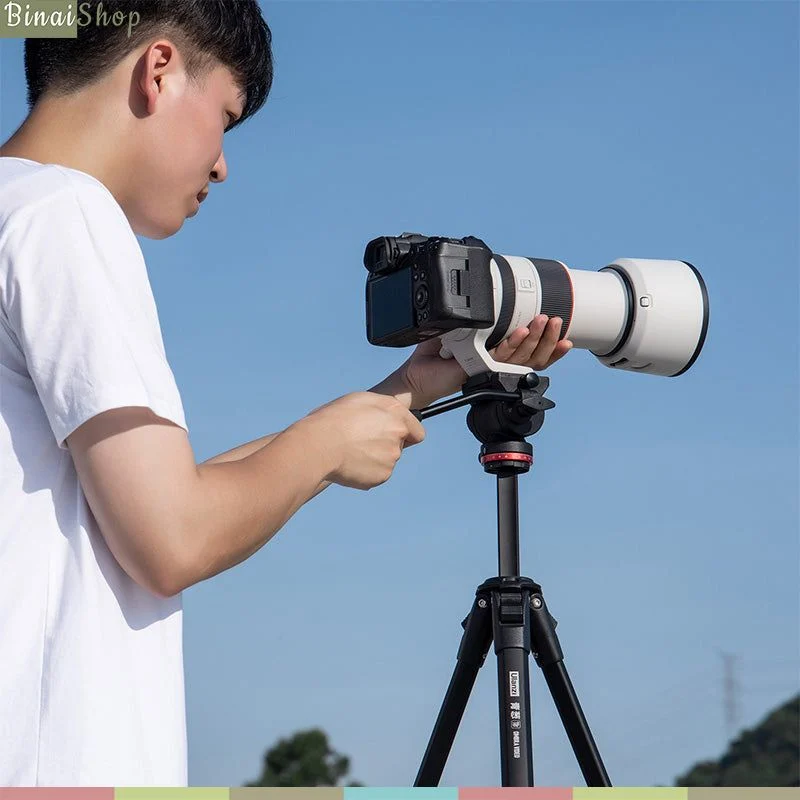 Ulanzi Ombra Xiang - Chân Đế Tripod Dành Cho Máy Ảnh, Điện Thoại, Tải Trọng 6 Kg, Ballhead Xoay Và Tháo Rời Linh Hoạt( Tặng Kèm Kẹp Điện Thoại) - Hàng chính hãng