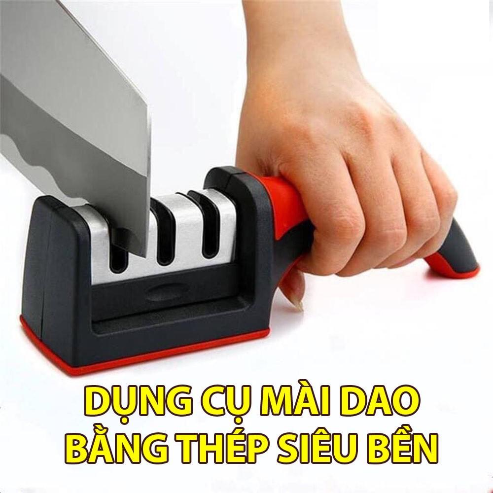 Dụng cụ mài dao 3 rãnh 3 cấp độ inox loại lớn cao cấp