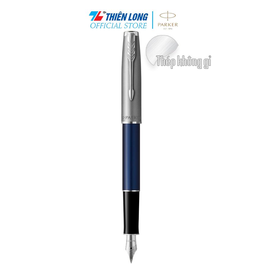 Bút máy cao cấp Parker SON SB Metal Blue CT TB-2146772 - Thép không gỉ