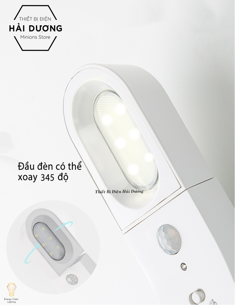 Đèn LED Cảm Biến Chuyển Động Thông Minh - Dán Tủ , Tường Tháo Rời Di Động - Pin Sạc Tích Điện Dễ Dàng DT-3291 - Có Video