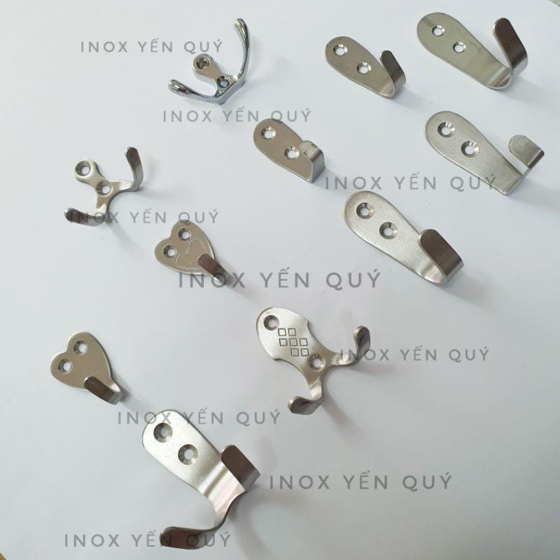 móc đơn inox khoan tường - móc treo đồ inox - móc treo quần áo móc treo đồ đa năng tiện dụng mọi nơi