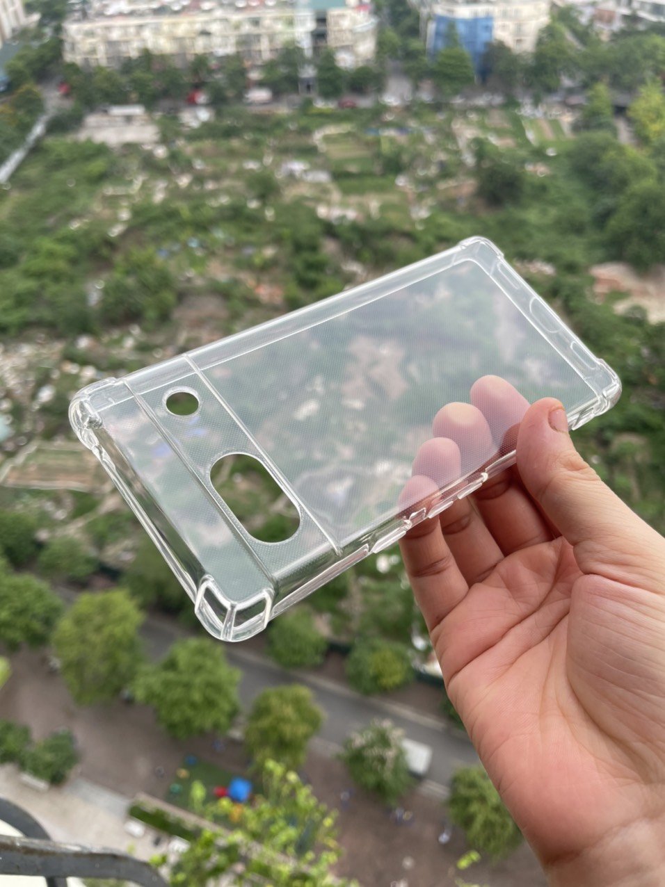 Ốp lưng dẻo cho Google Pixel 7A chống sốc 4 góc trong suốt , bảo vệ Camera
