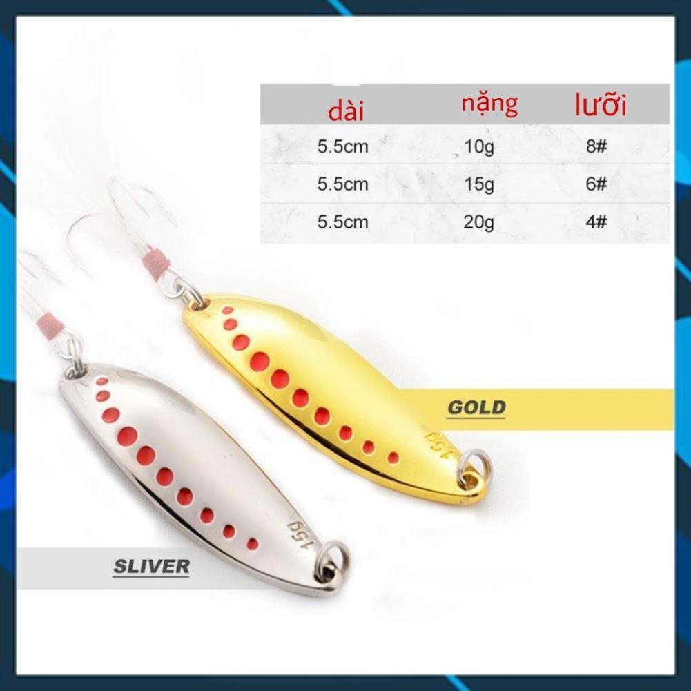 Mồi Câu Lure Thìa Lượn Spoon NoebyHàng Chính HãngMồi Thìa Lure _ Lure _25