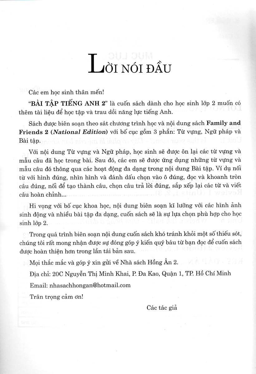 Sách tham khảo- Bài Tập Tiếng Anh 2- Bìa Hồng _HA